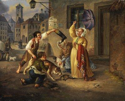 Escena de Múnich con perros de R. Ostermayer